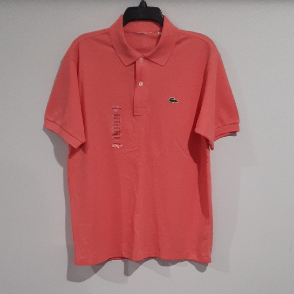 Lacoste Men's Polo Shirt in Coral Pink